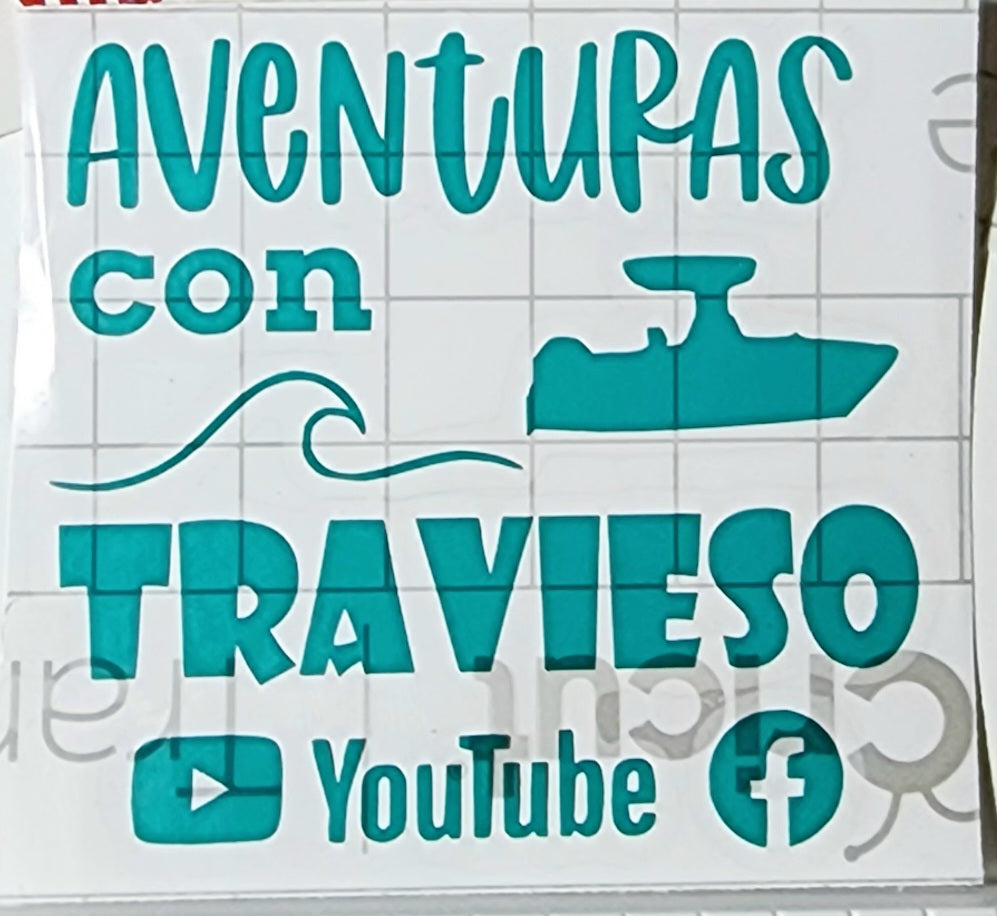 Aventuras Con Travieso Vinyl Sticker
