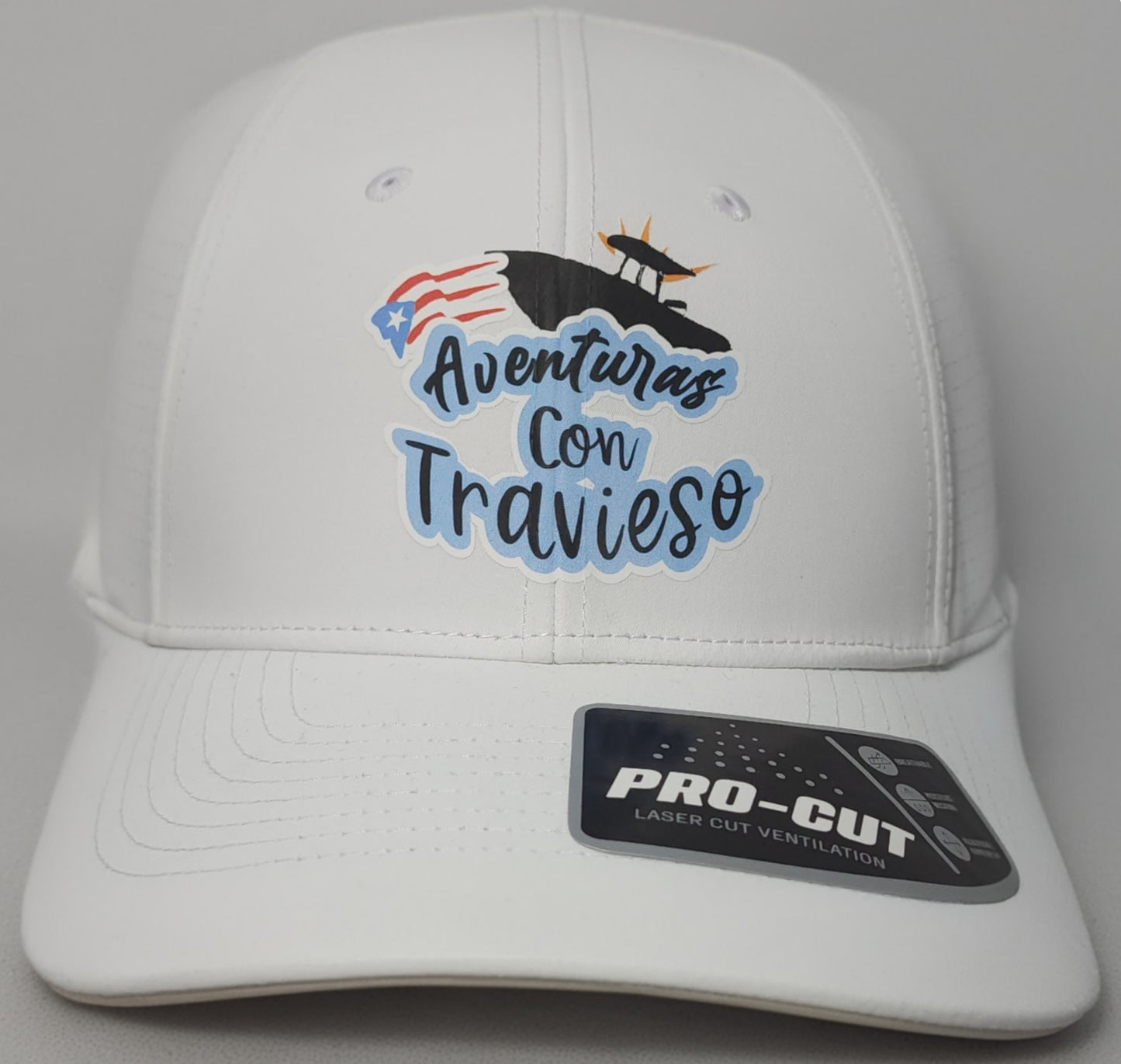 Aventuras Con Travieso Pro-Cut Adjustable Cap with Flag